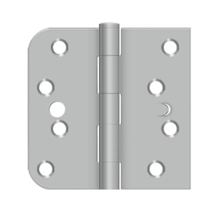 Dendesigns 4 x 4 x 0.625 in. Square Stainless Steel Left Handing Hinge, Brushed Stainless DE2667509